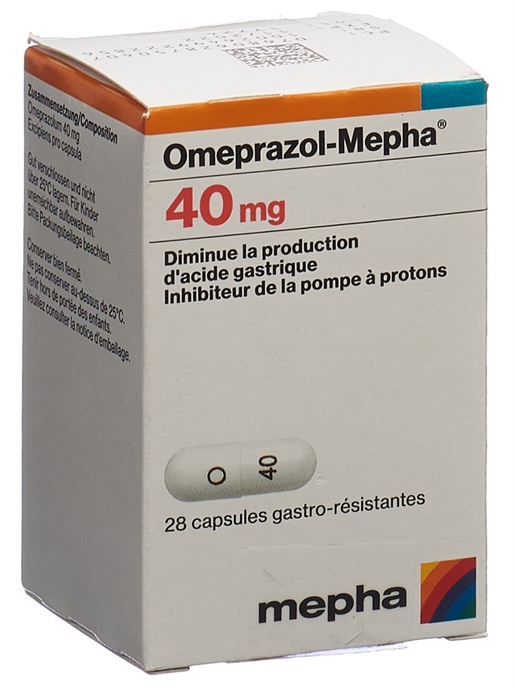 OMEPRAZOLE Mepha 40 mg, image 2 sur 2