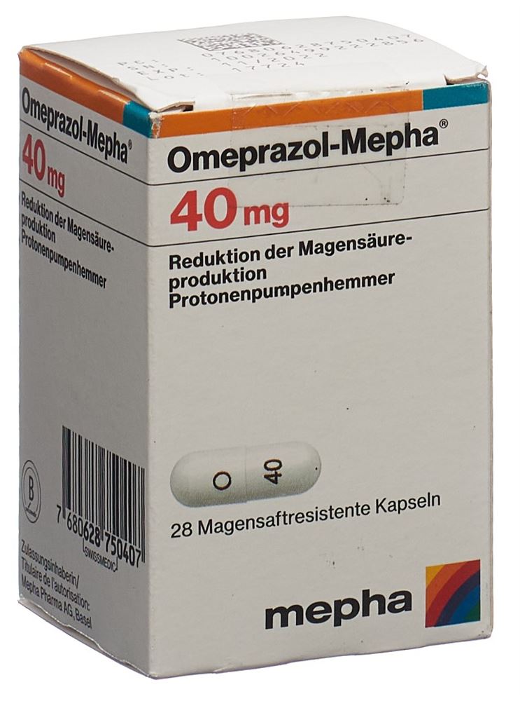 OMEPRAZOLE Mepha 40 mg, image principale