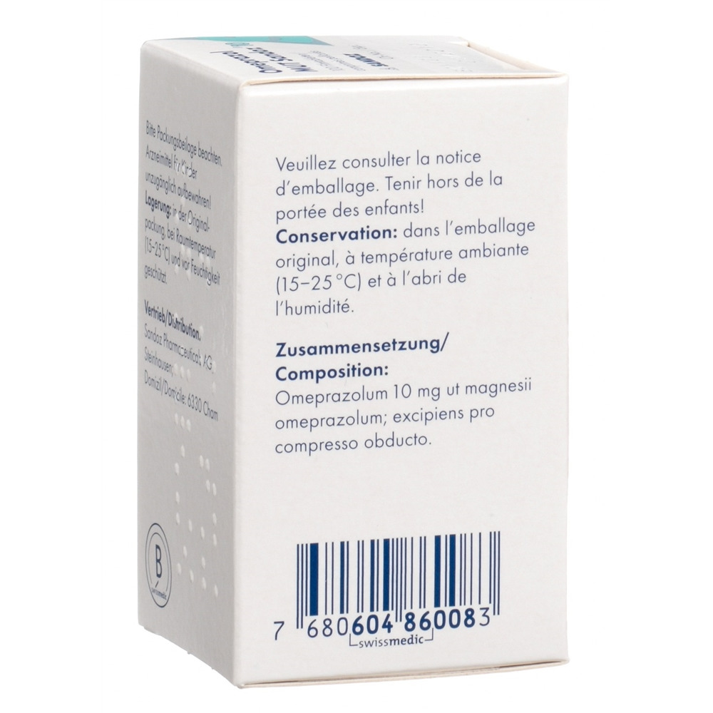 OMEPRAZOLE MUT Sandoz 10 mg, Bild 2 von 2