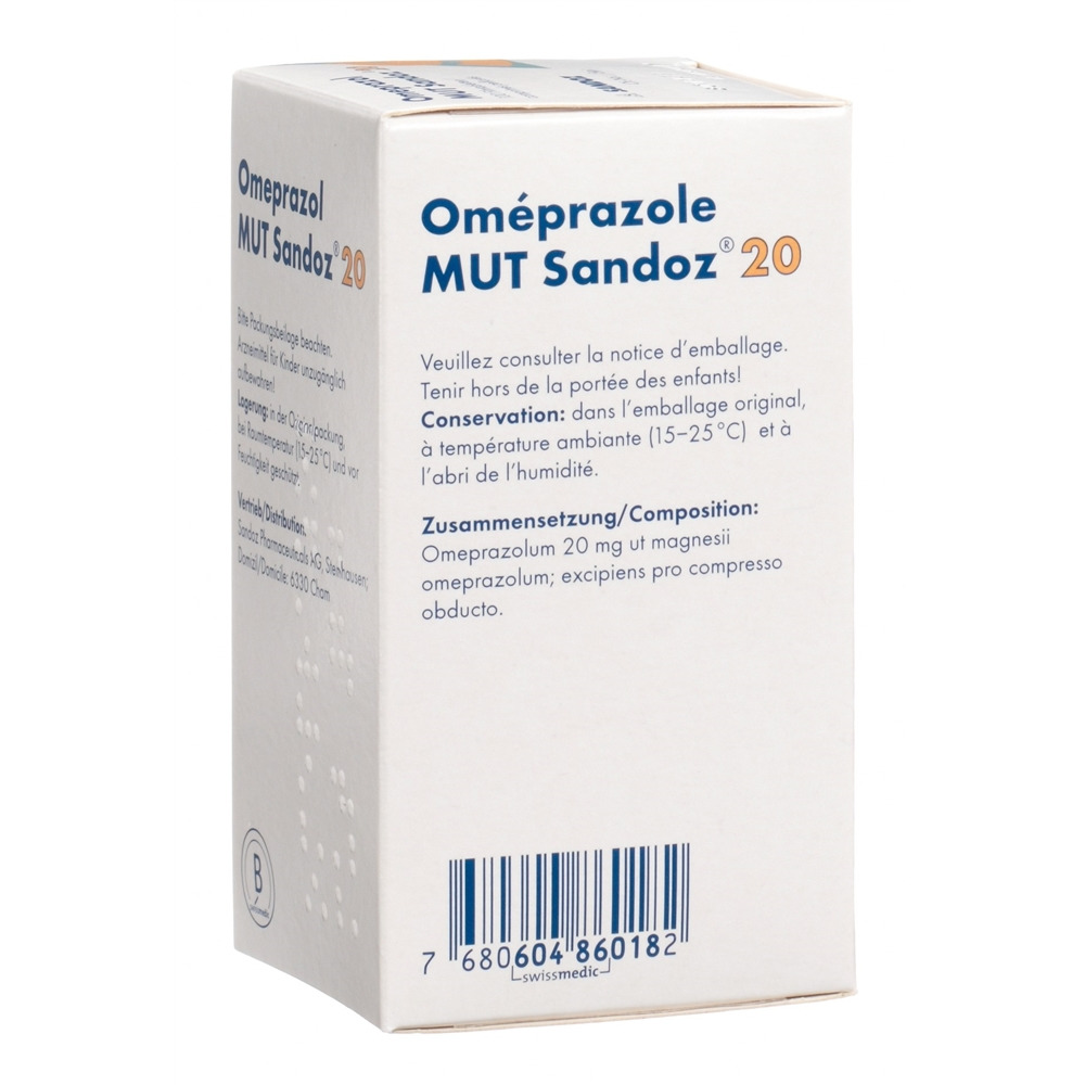 OMEPRAZOLE MUT Sandoz 20 mg, Bild 2 von 2