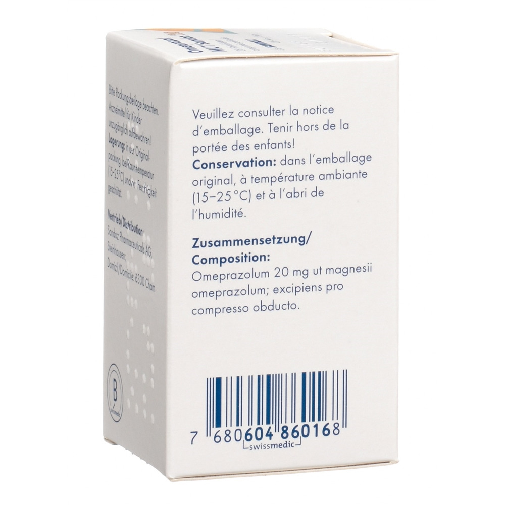 OMEPRAZOLE MUT Sandoz 20 mg, Bild 2 von 2