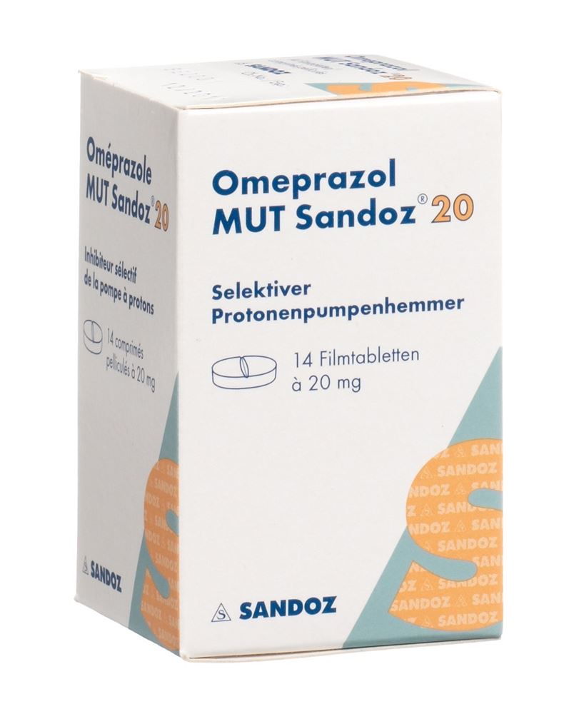 OMEPRAZOLE MUT Sandoz 20 mg, image principale