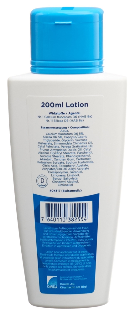 Omida no1&11 calcium fluoratum & silicea lotion, image 2 sur 2