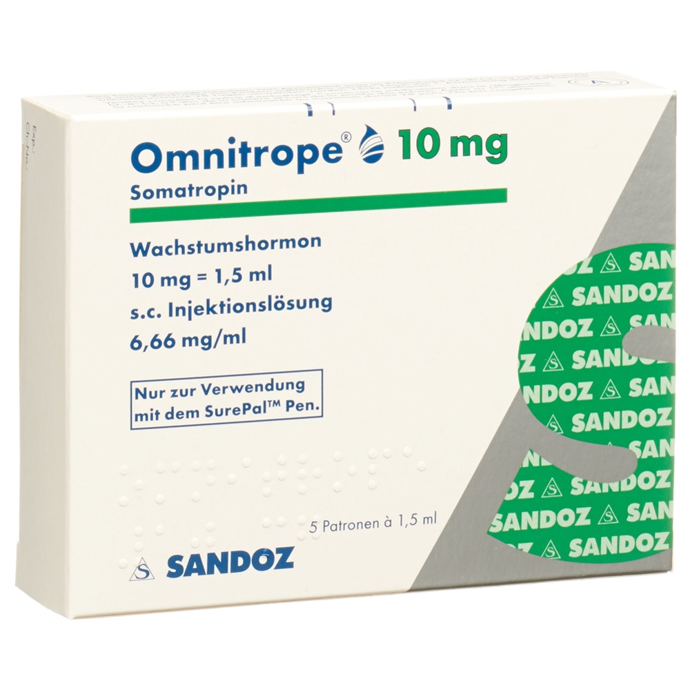 OMNITROPE cartouche pour SurePal 10 mg/1.5ml, image principale