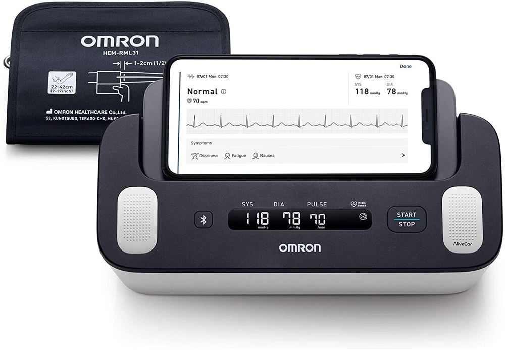 OMRON Blutdruckmessgerät/EKG Oberarm