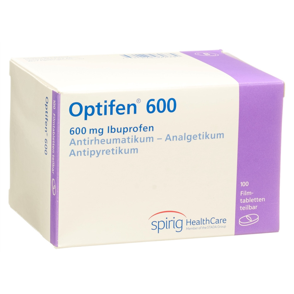 OPTIFEN Filmtabl 600 mg Blist 100 Stk, Hauptbild