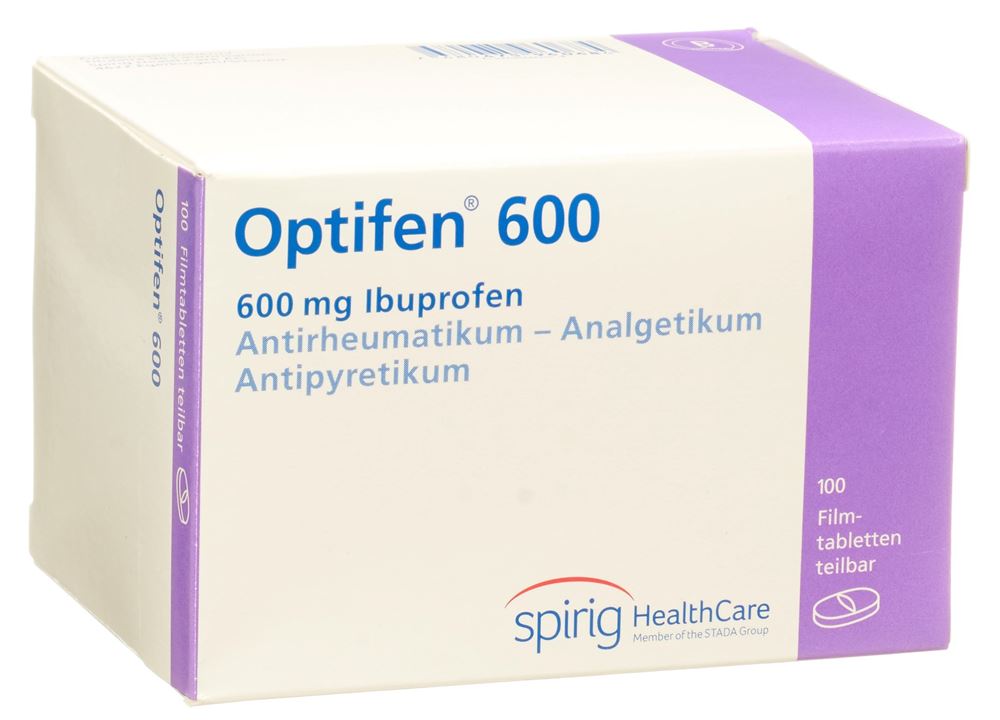 OPTIFEN Filmtabl 600 mg Blist 100 Stk, Hauptbild