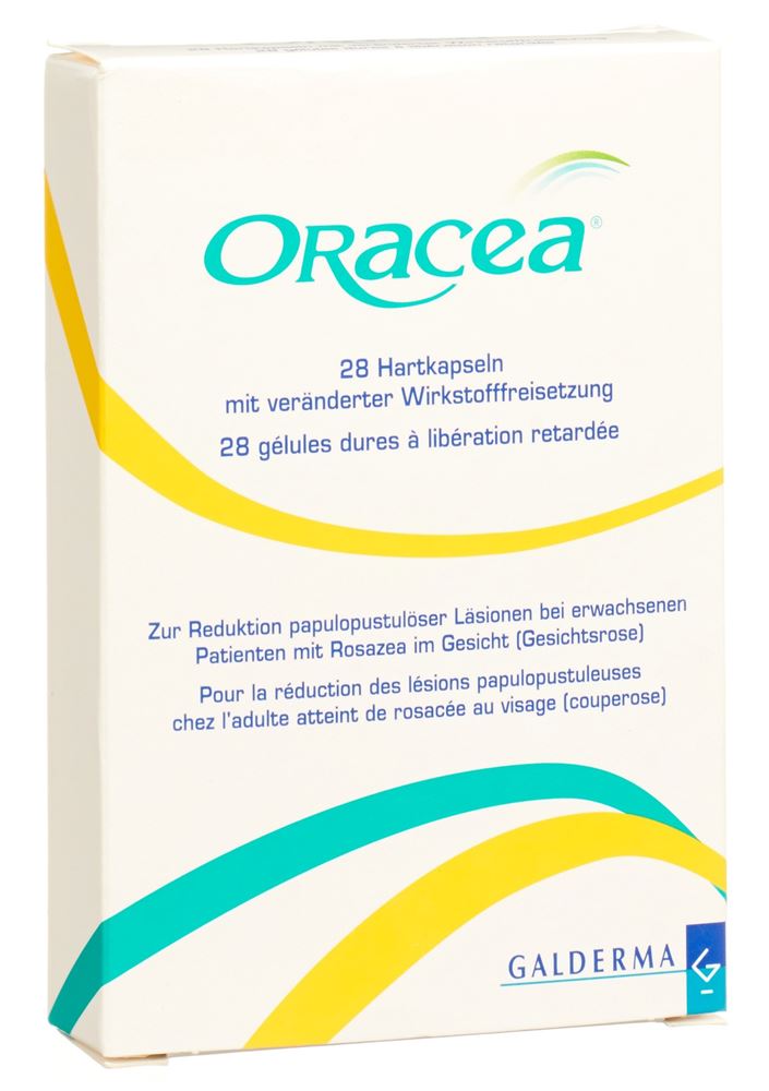 ORACEA Ret Kaps 40 mg Blist 28 Stk, Hauptbild