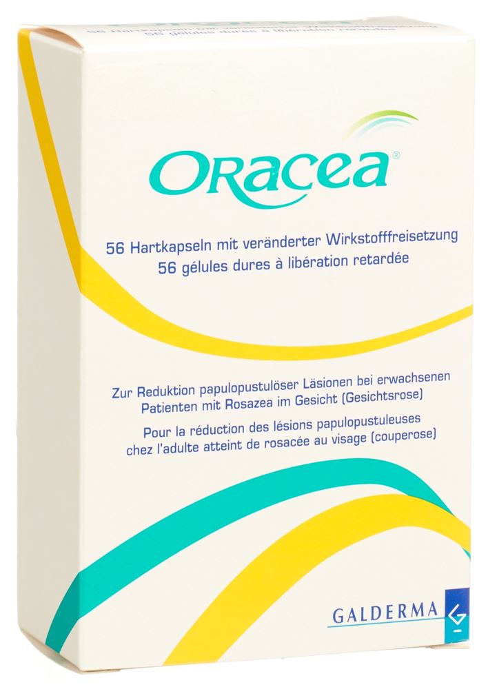 ORACEA Ret Kaps 40 mg Blist 56 Stk, Hauptbild
