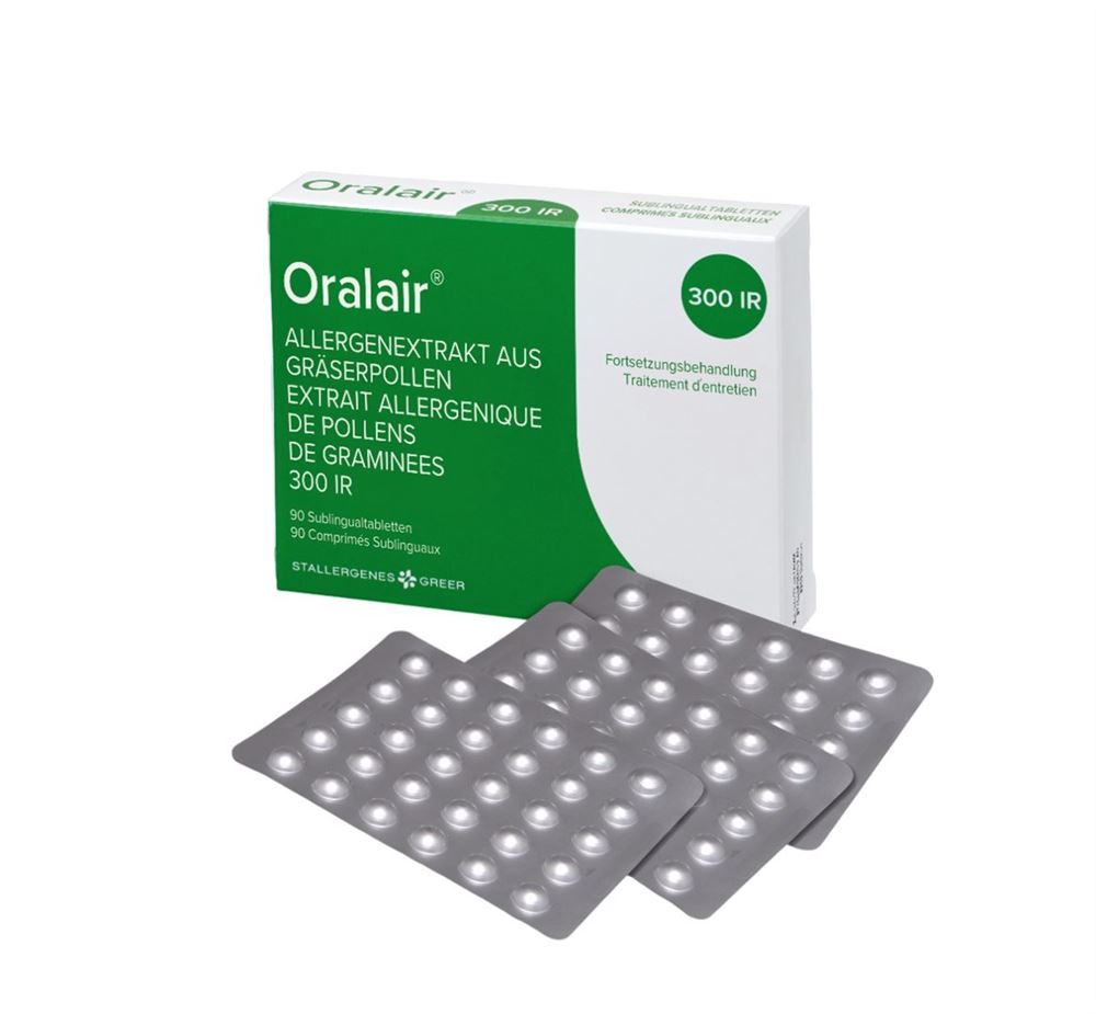 ORALAIR Subling Tabl 300 IR Blist 90 Stk, Hauptbild ORALAIR Subling Tabl 300 IR Blist 90 Stk, Hauptbild