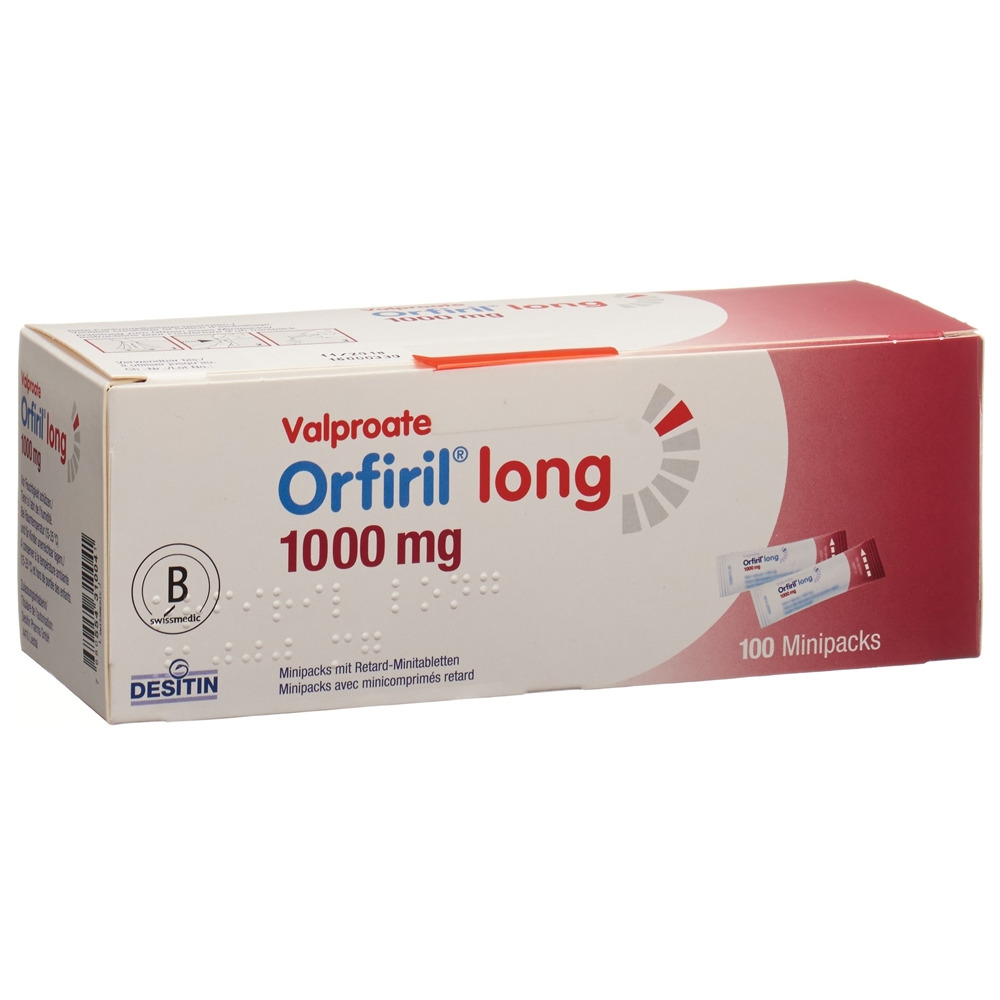 ORFIRIL long Minipacks avec mini-comprimés retard 1000 mg, image 2 sur 2