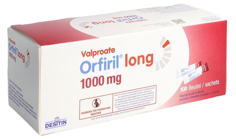ORFIRIL long Minipacks avec mini-comprimés retard 1000 mg, image principale