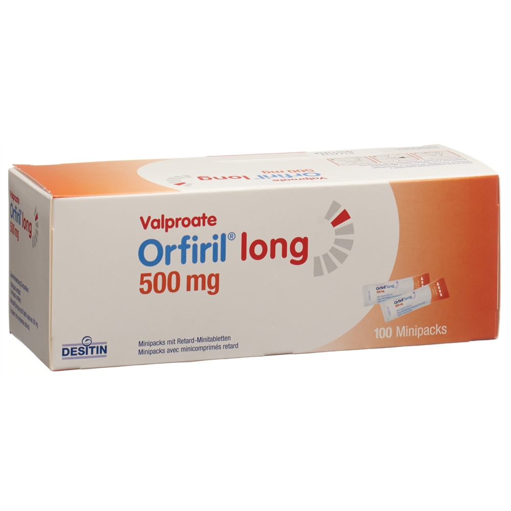 ORFIRIL long Minipacks avec mini-comprimés retard 500 mg, image principale