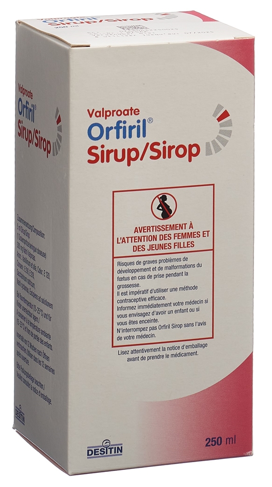 ORFIRIL Sirup 300 mg/5ml mit Dosierspritze Fl 250 ml, Bild 2 von 2