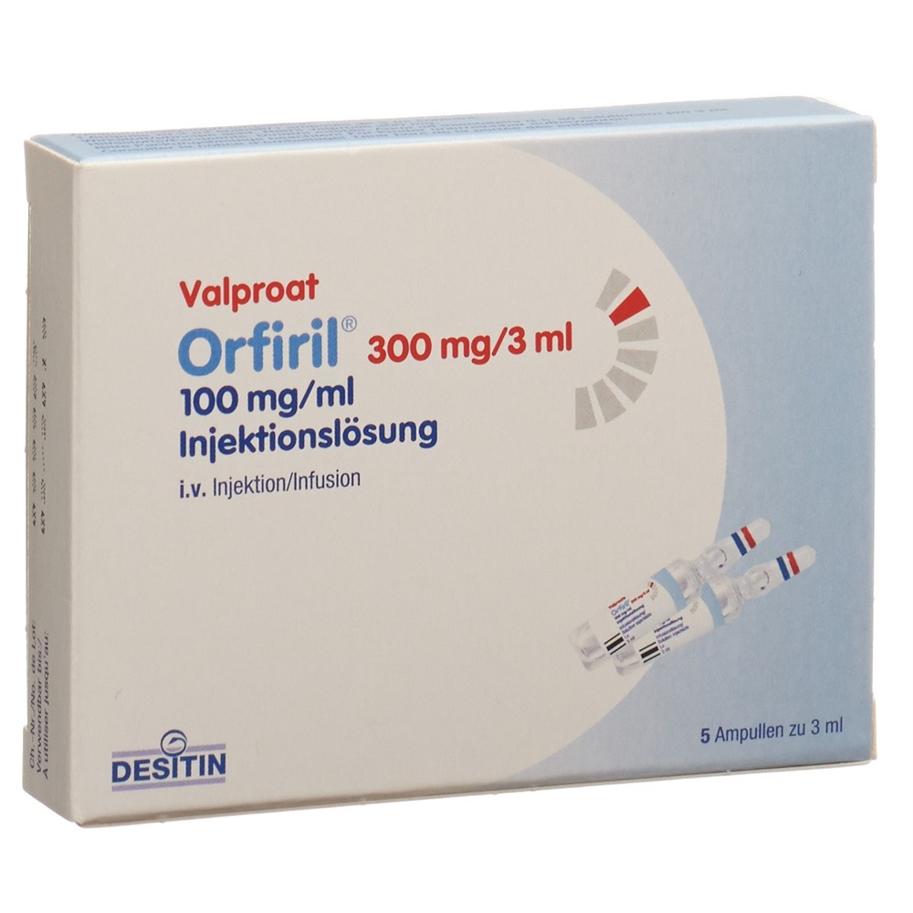 ORFIRIL sol inj 300 mg/3ml amp 5 pce, image principale