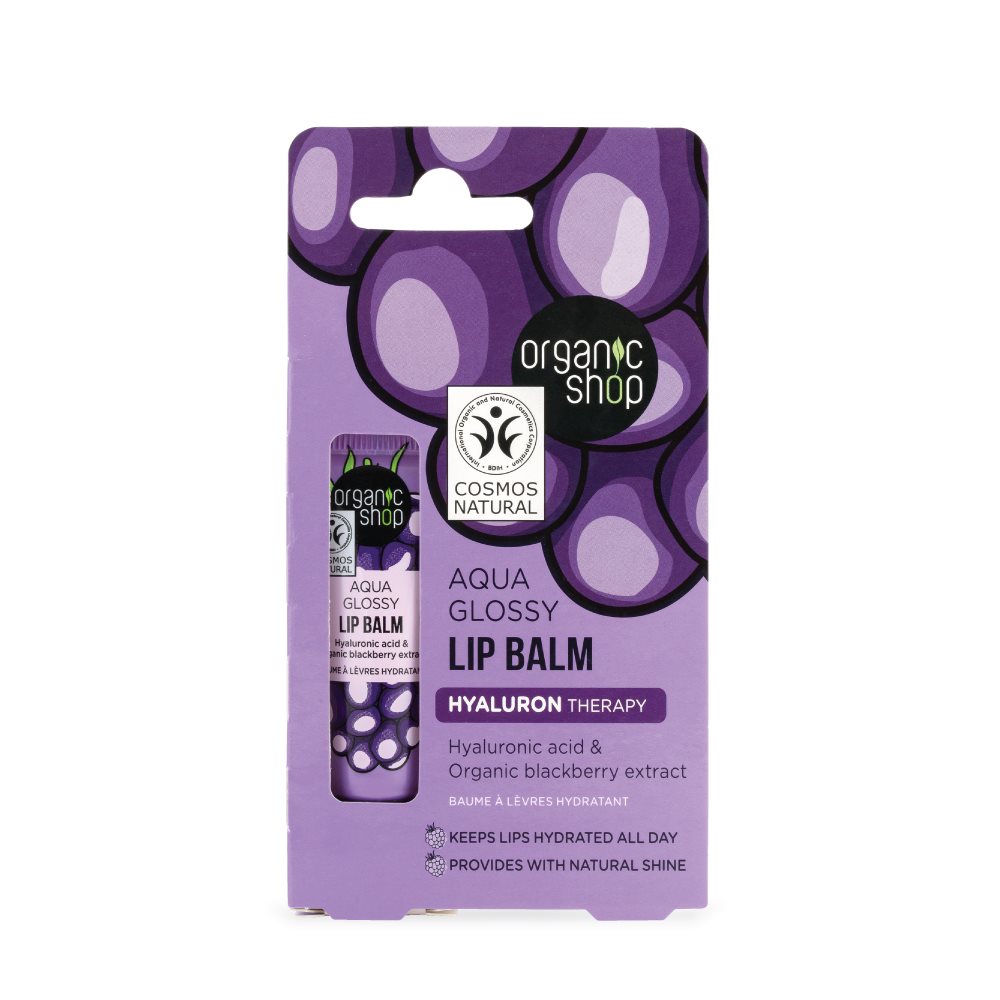 ORGANIC SHOP baume à lèvres aqua glossy