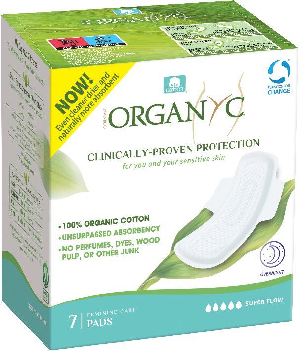 ORGANYC serviettes hygiéniques de nuit