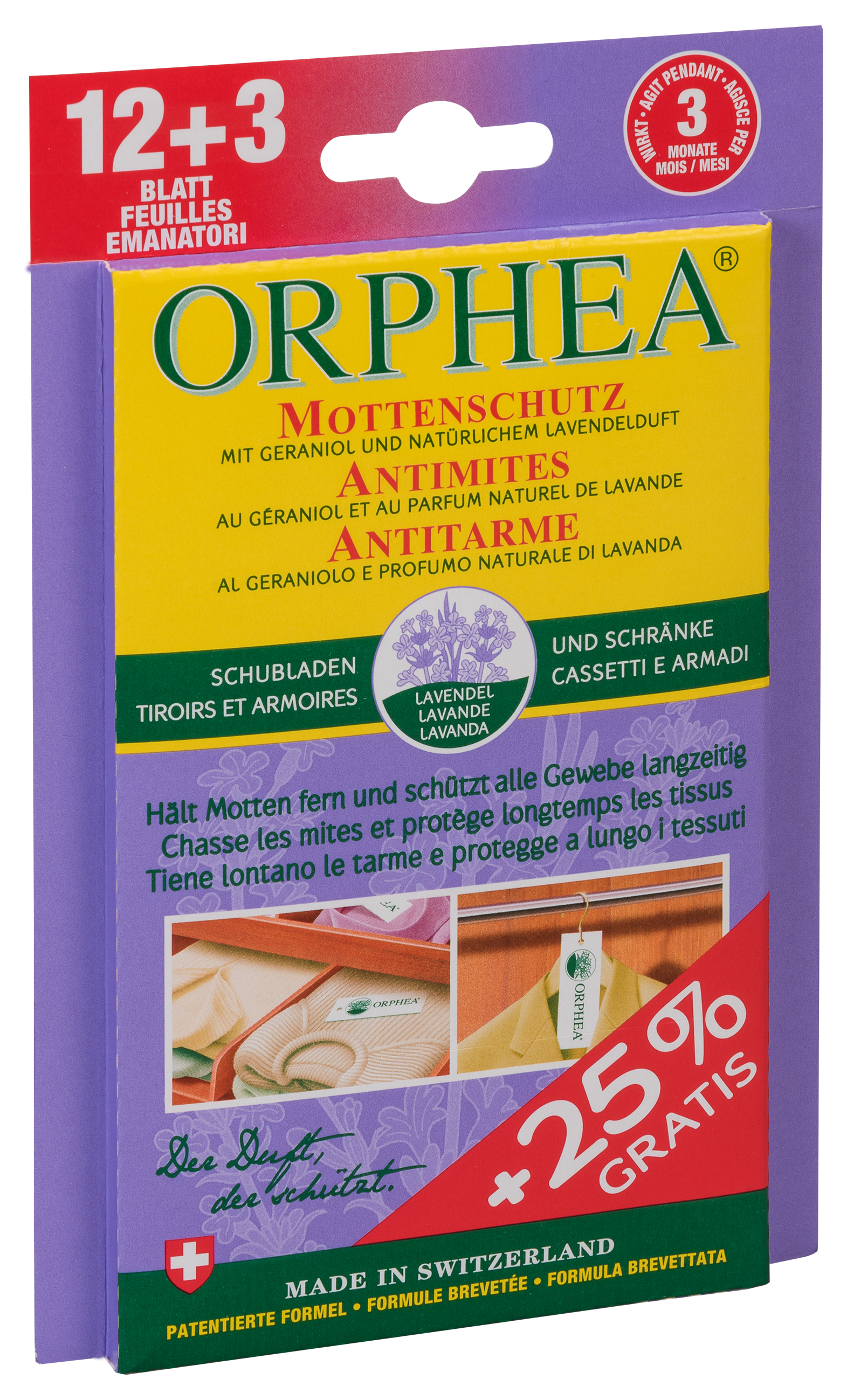 ORPHEA Mottenschutz Blätter Lavendel, Hauptbild