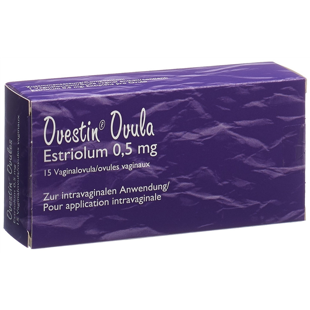 OVESTIN ovule 0.5 mg 15 pce, image principale