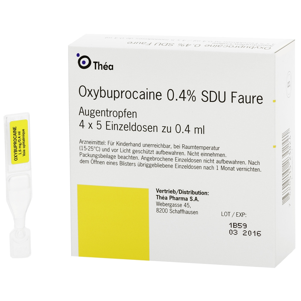 OXYBUPROCAINE Gtt Opht 0.4 % Monodos 0.4 ml, Hauptbild