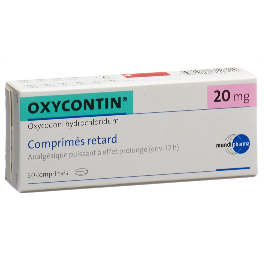 OXYCONTIN cpr ret 20 mg blist 30 pce, image 2 sur 2