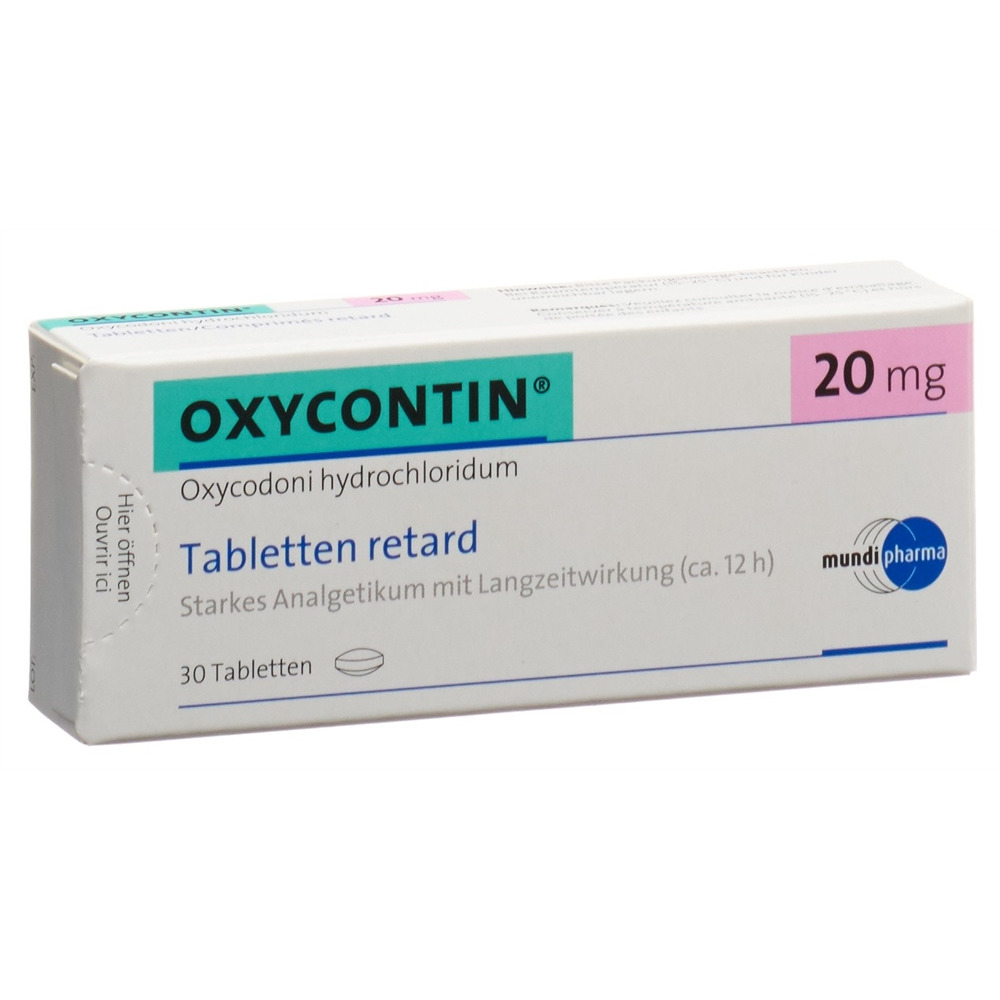 OXYCONTIN cpr ret 20 mg blist 30 pce, image principale