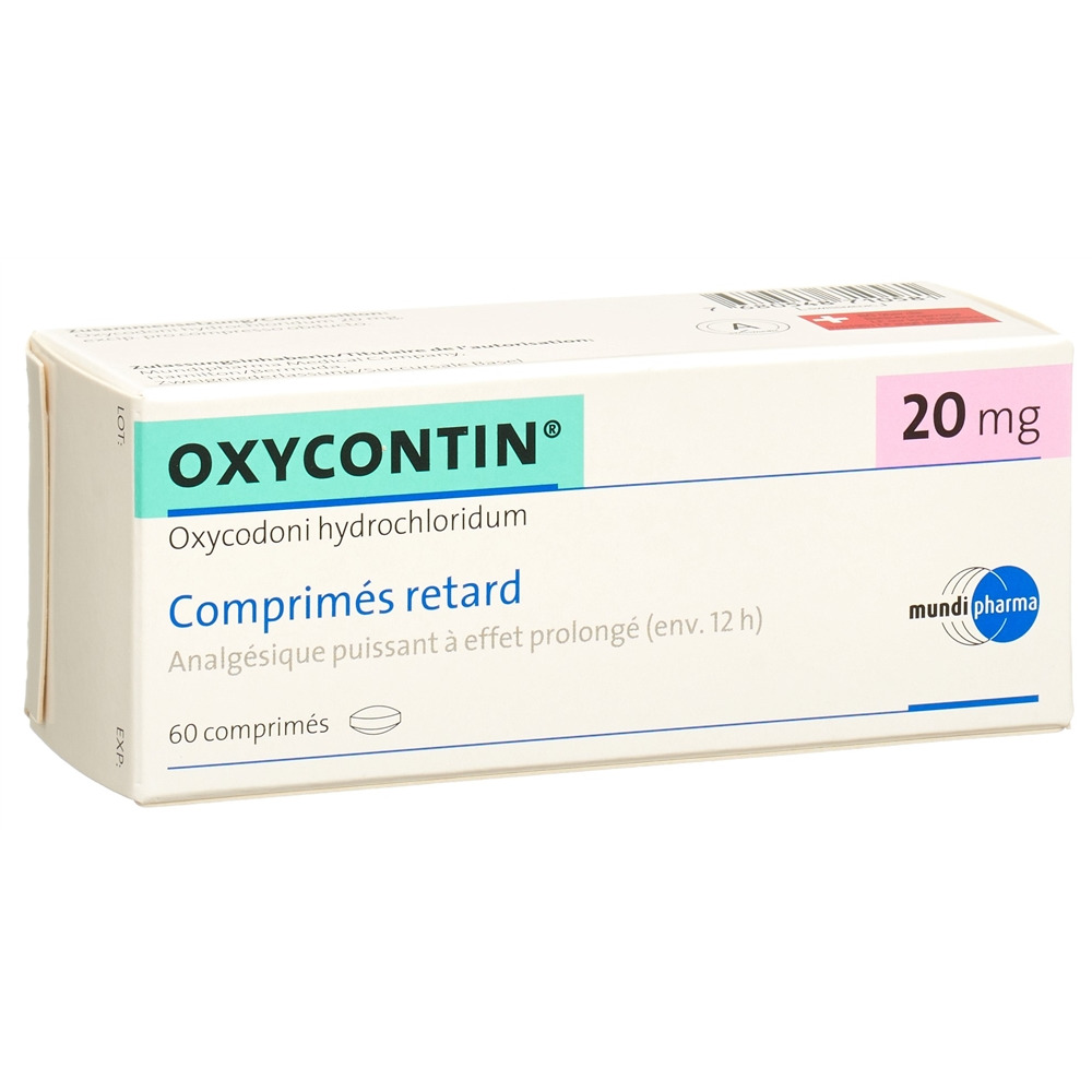 OXYCONTIN cpr ret 20 mg blist 60 pce, image 2 sur 2