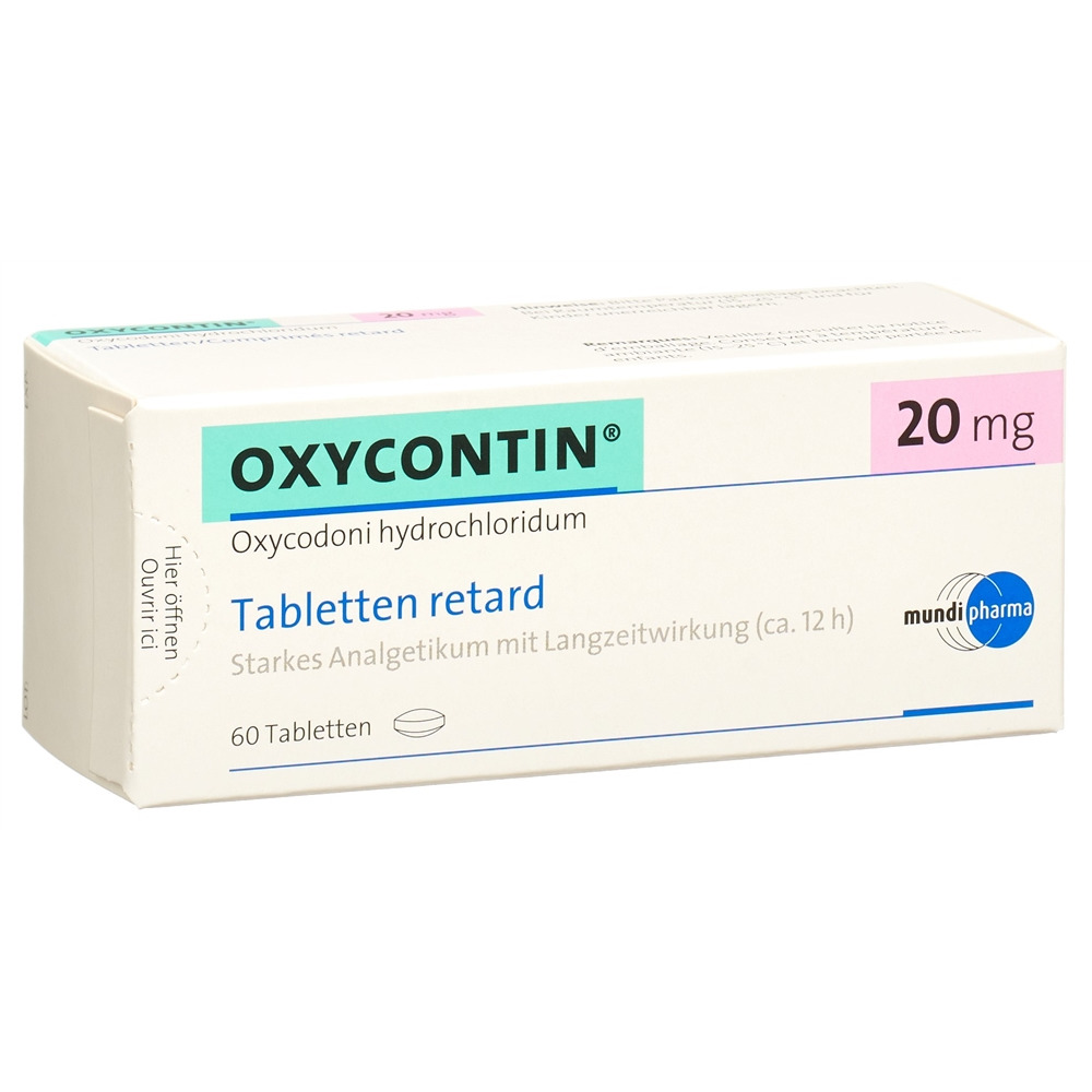 OXYCONTIN cpr ret 20 mg blist 60 pce, image principale