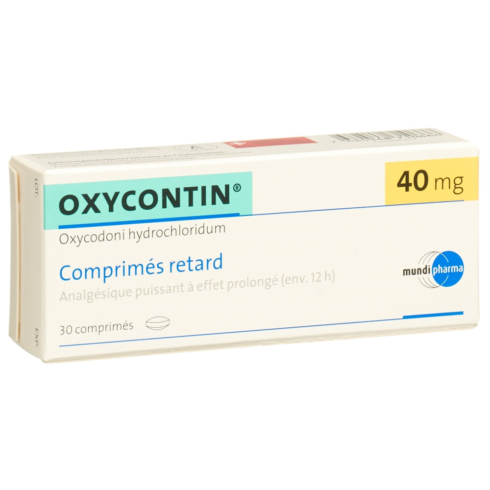 OXYCONTIN cpr ret 40 mg blist 30 pce, image 2 sur 2