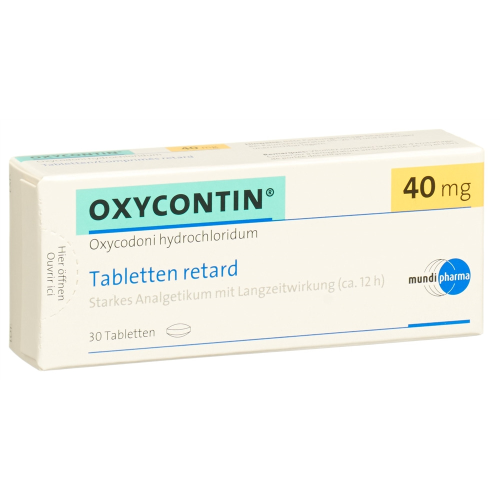 OXYCONTIN cpr ret 40 mg blist 30 pce, image principale