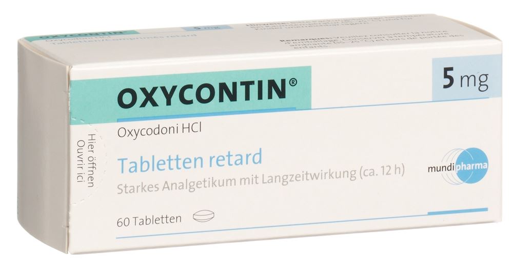OXYCONTIN cpr ret 5 mg blist 60 pce, image principale