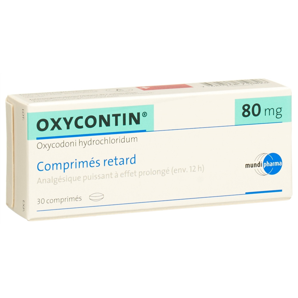 OXYCONTIN cpr ret 80 mg blist 30 pce, image 2 sur 2