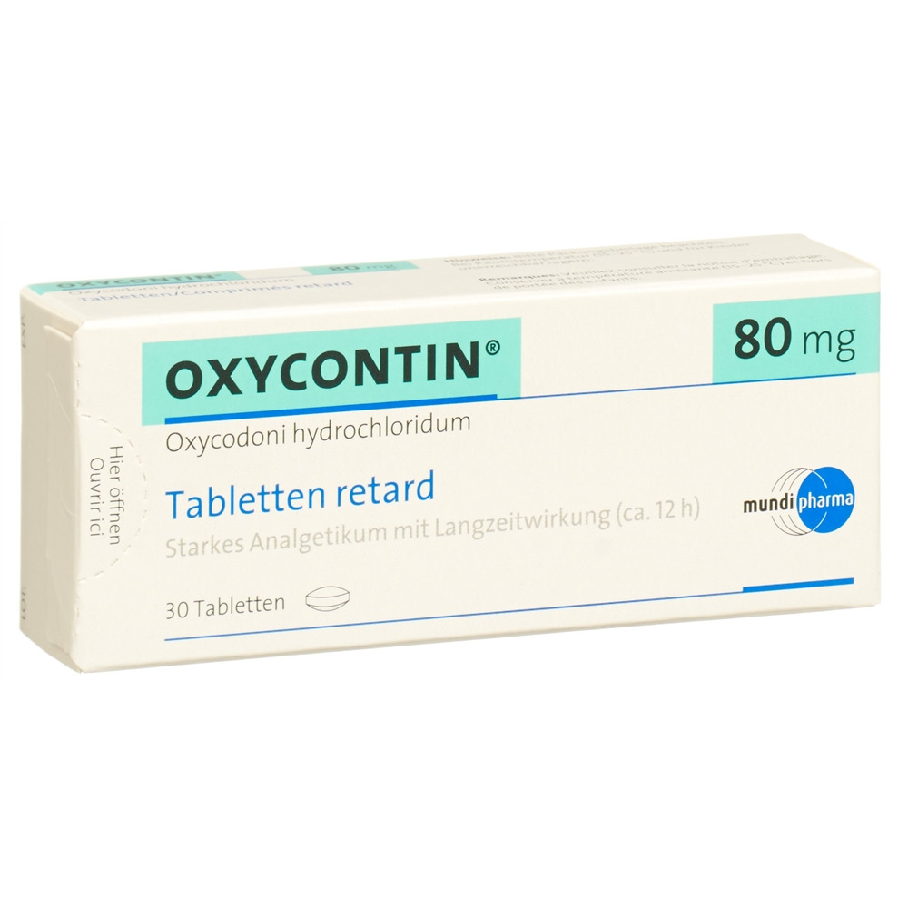 OXYCONTIN cpr ret 80 mg blist 30 pce, image principale