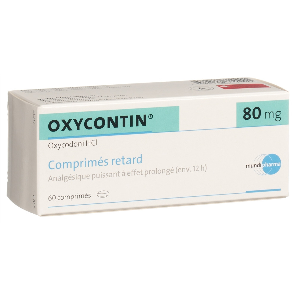 OXYCONTIN cpr ret 80 mg blist 60 pce, image 2 sur 2