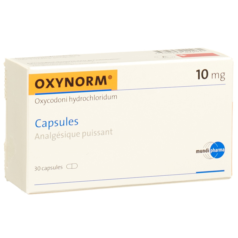 Oxynorm caps 10 mg blist 30 pce, image 2 sur 2