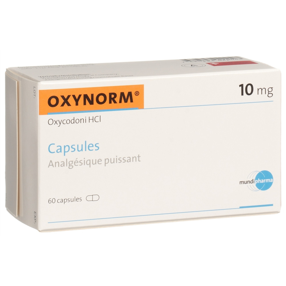 Oxynorm caps 10 mg blist 60 pce, image 2 sur 2