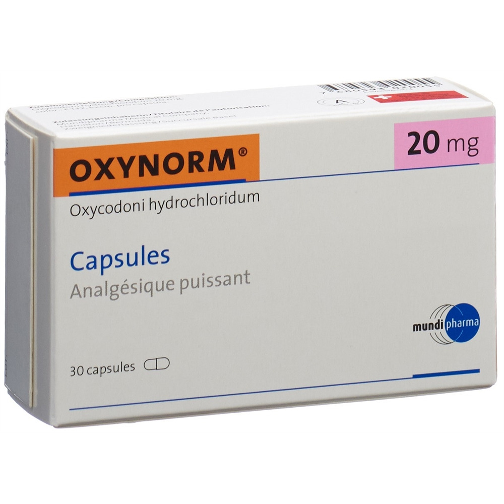 Oxynorm caps 20 mg blist 30 pce, image 2 sur 2