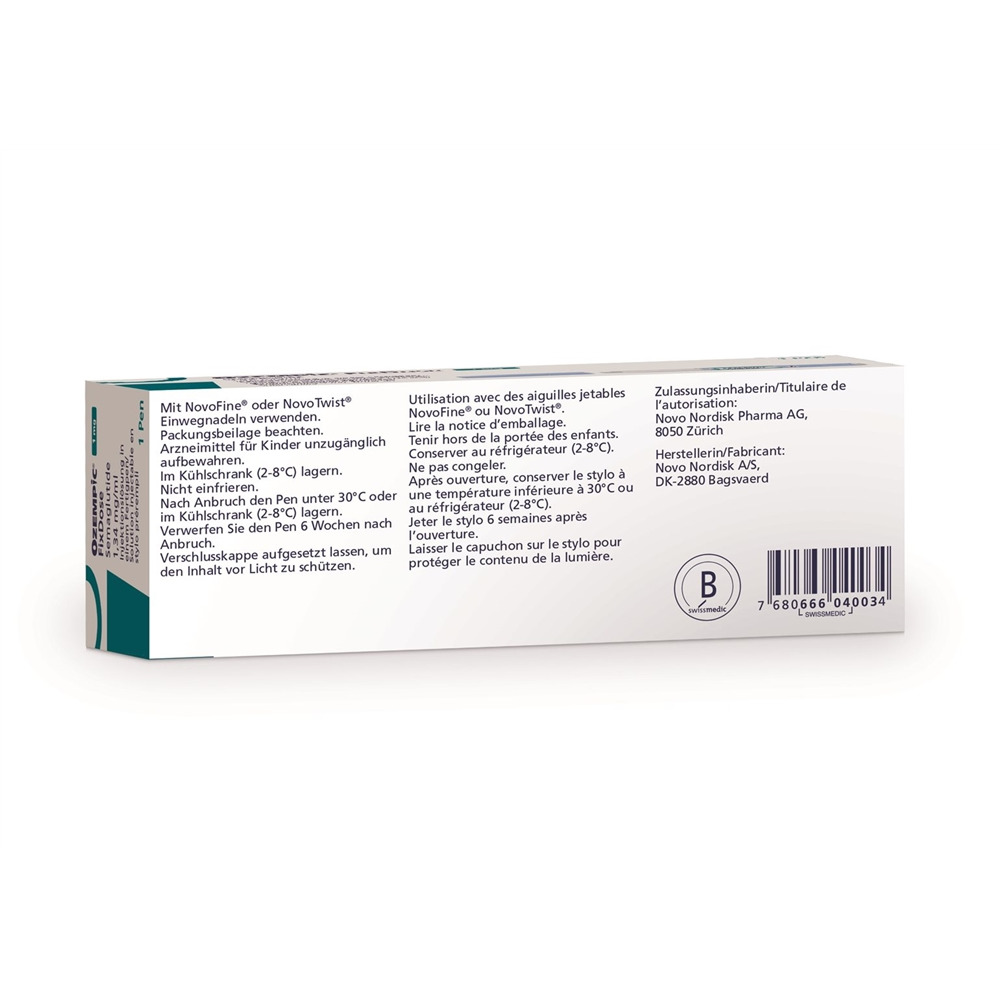 OZEMPIC FixDose 1 mg, image 2 sur 2