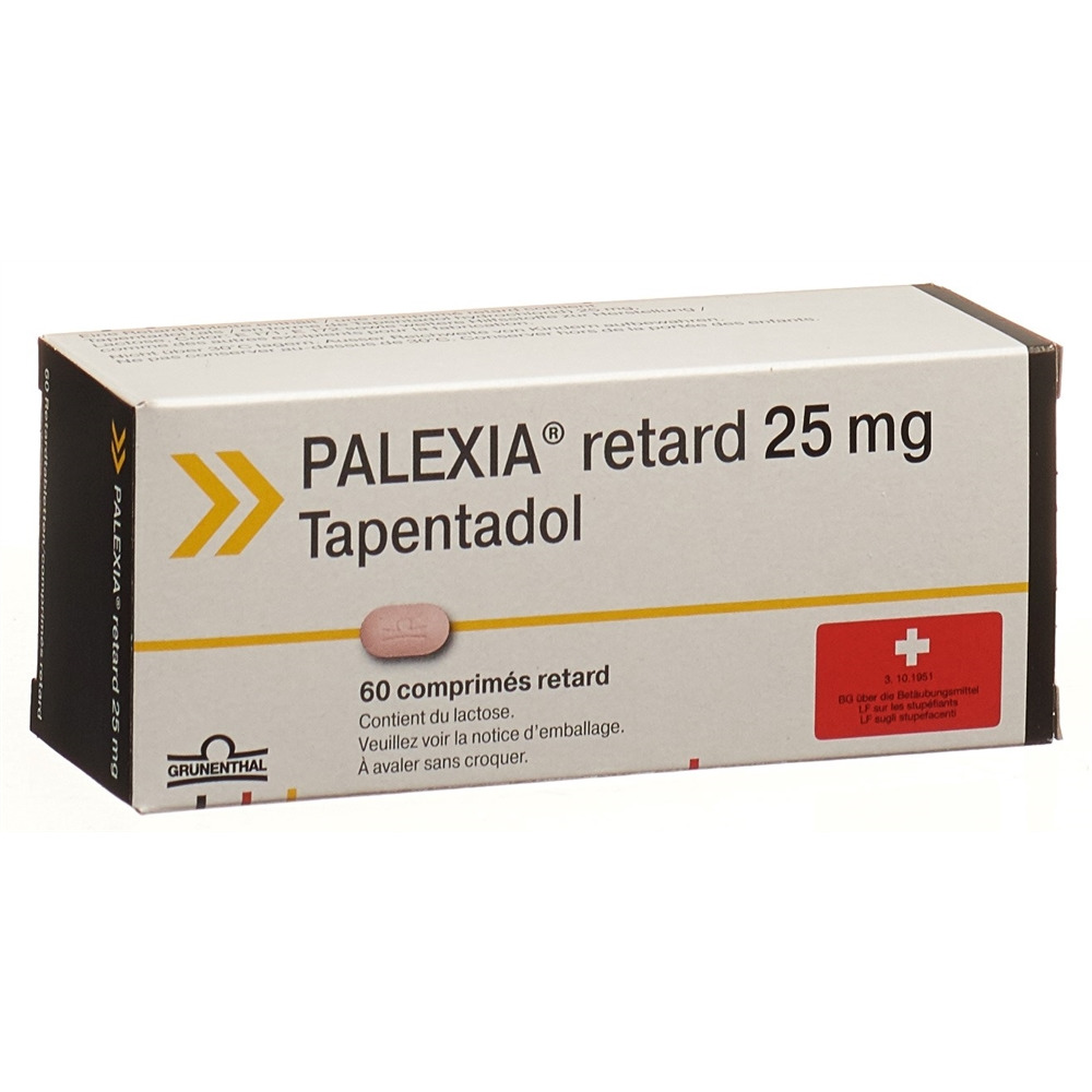 PALEXIA cpr ret 25 mg blist 60 pce, image 2 sur 2