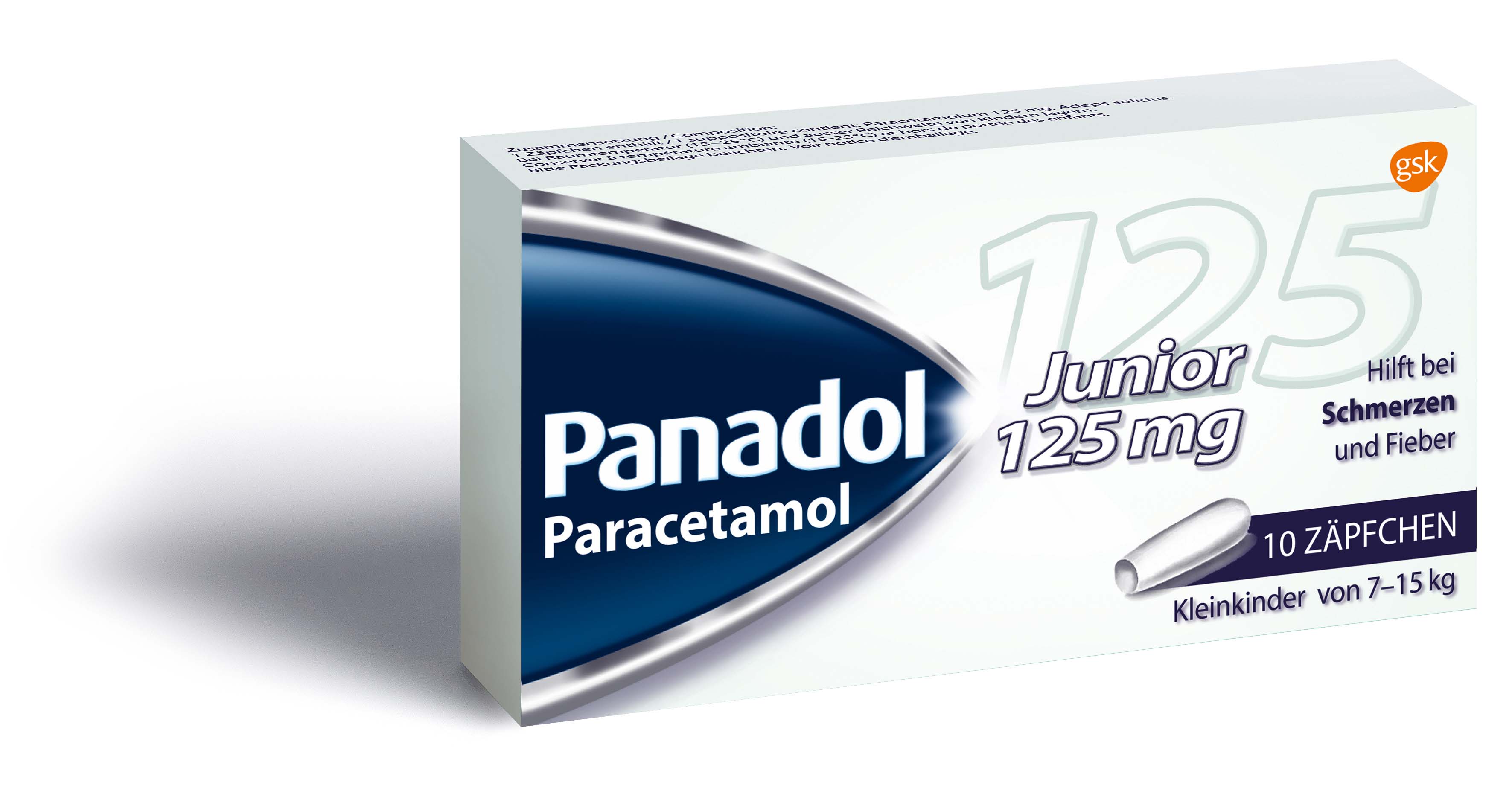 Panadol Junior 125 mg, Hauptbild