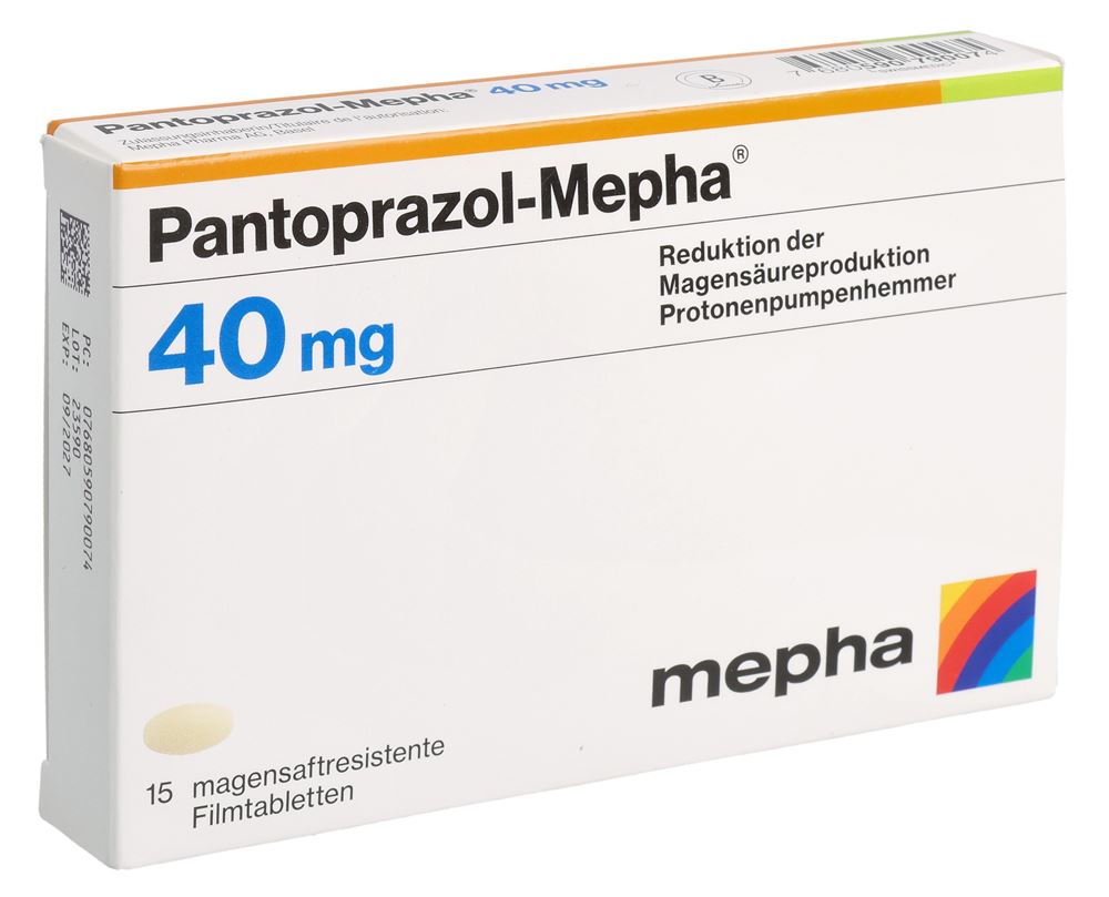 PANTOPRAZOLE Mepha 40 mg, image principale PANTOPRAZOLE Mepha 40 mg, image principale