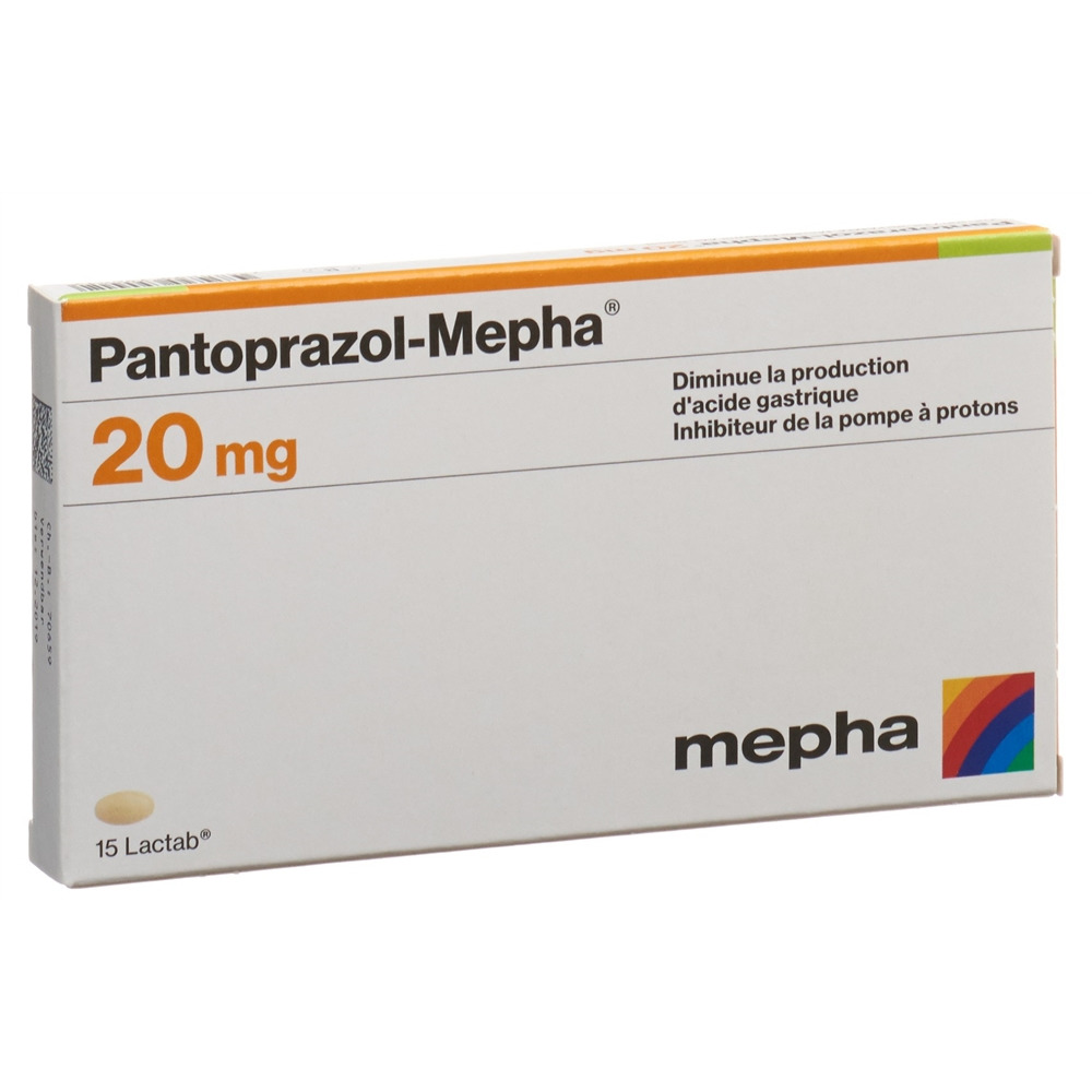 PANTOPRAZOLE Mepha 20 mg, image 2 sur 2