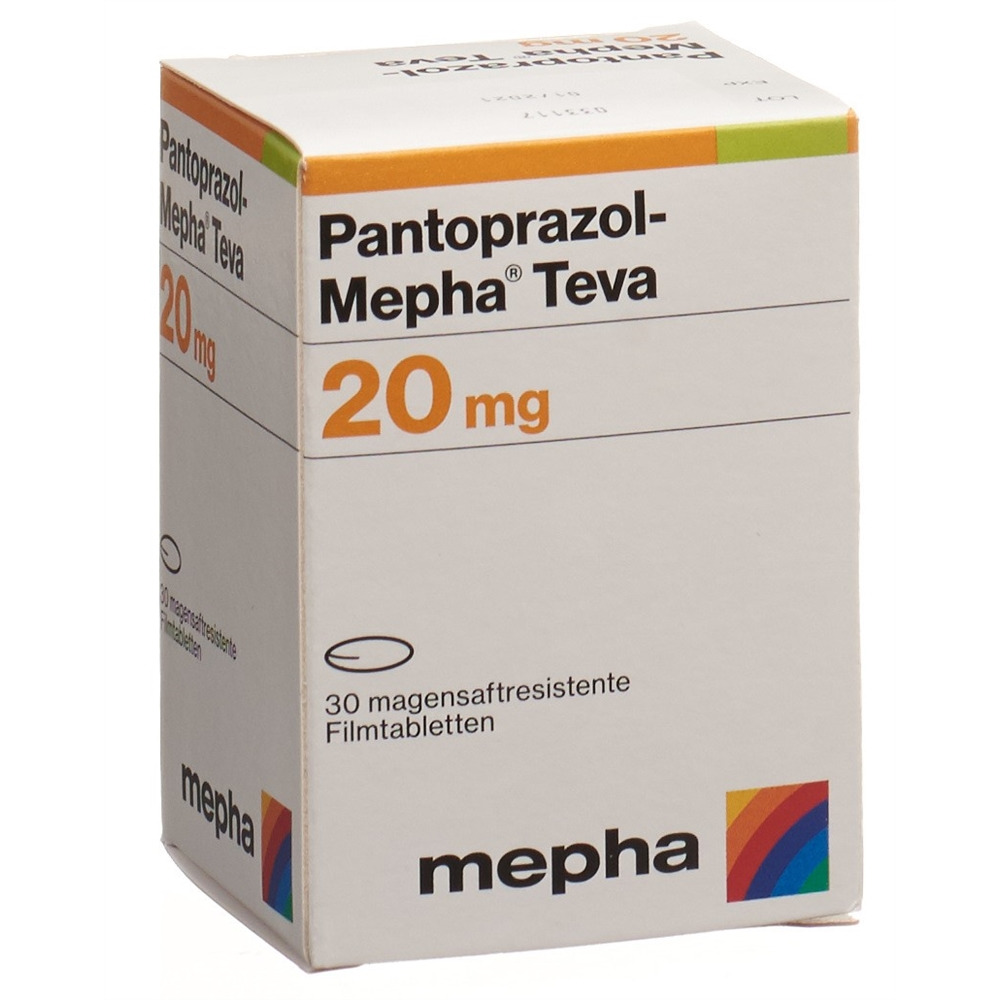 Pantoprazol-Mepha Teva Mepha Teva 20 mg, image principale