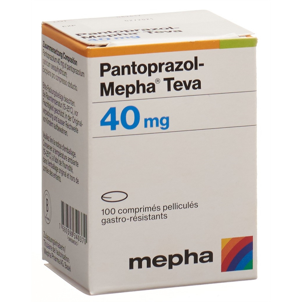 PANTOPRAZOLE Mepha Teva 40 mg, image 2 sur 2