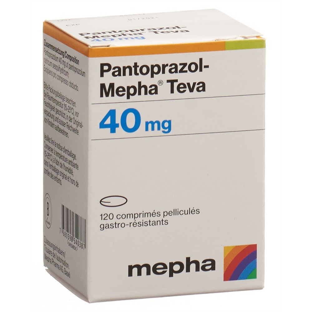 PANTOPRAZOLE Mepha Teva 40 mg, image 2 sur 2