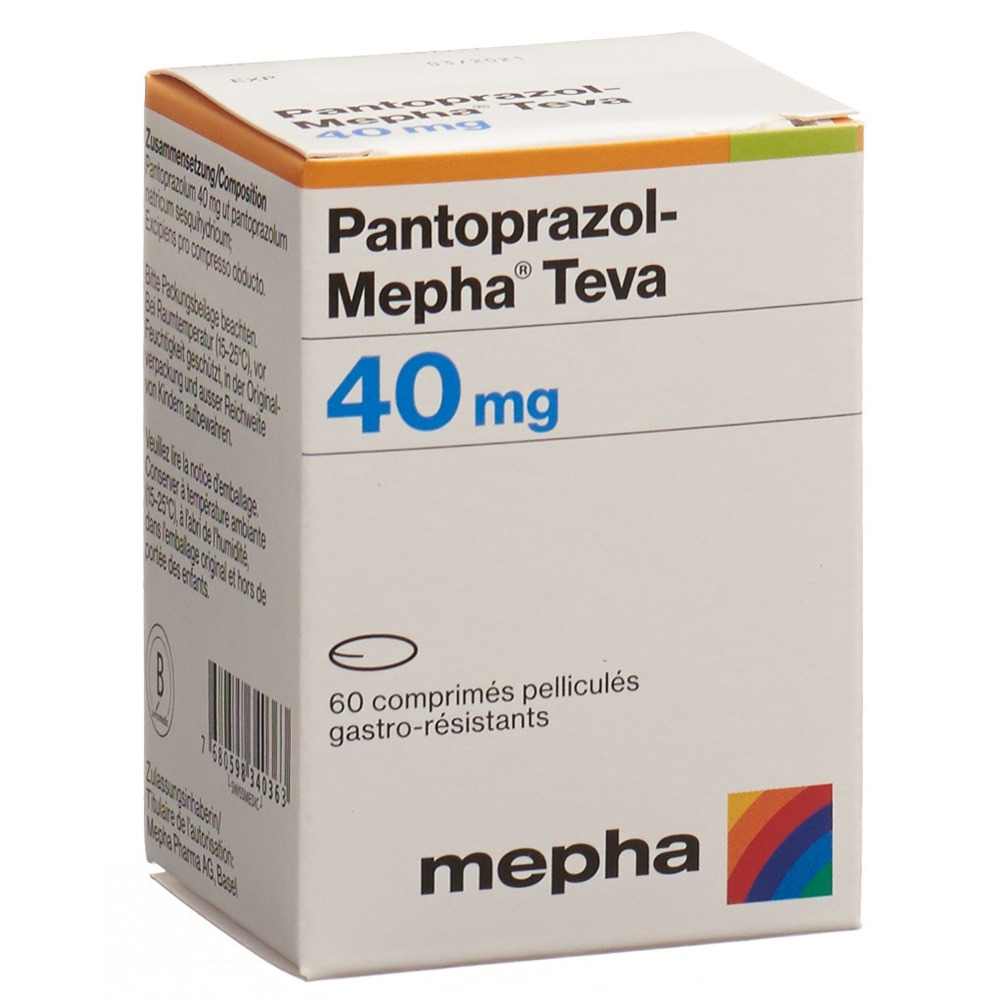 PANTOPRAZOLE Mepha Teva 40 mg, image 2 sur 2