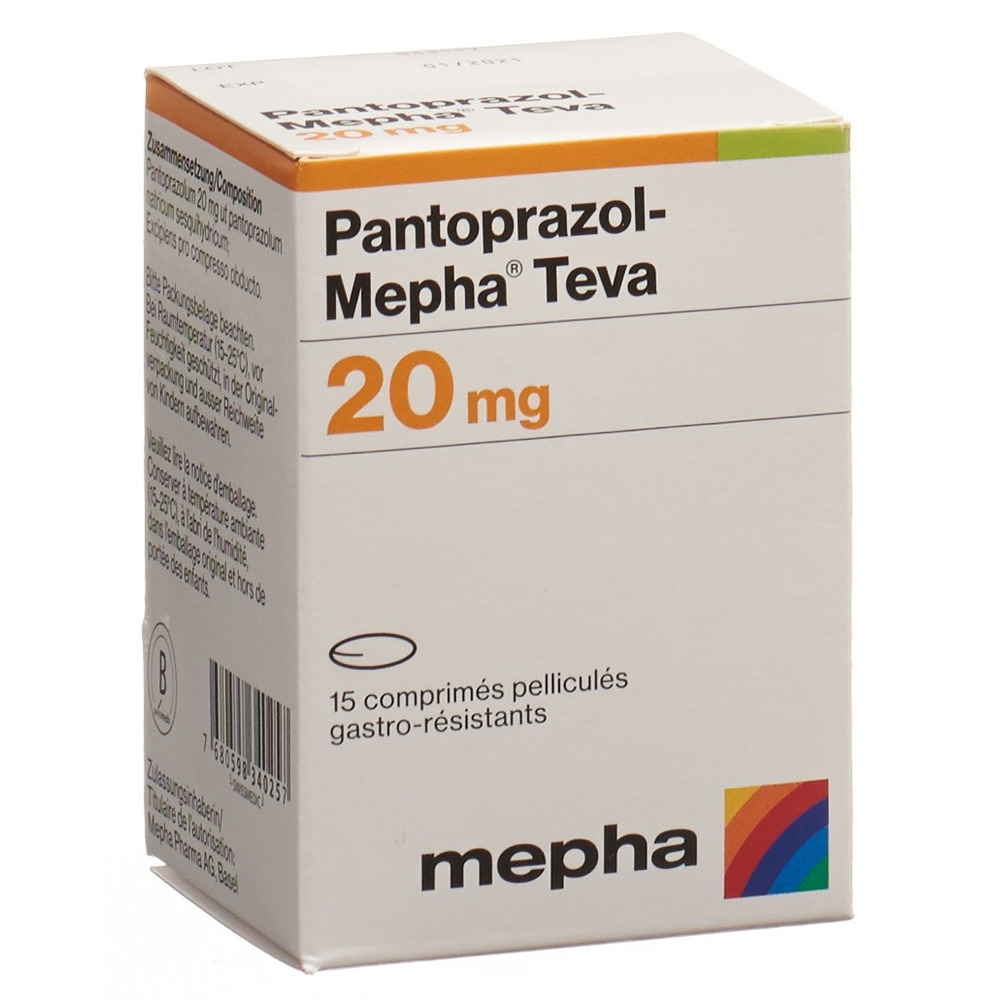 PANTOPRAZOLE Mepha Teva 20 mg, Bild 2 von 2