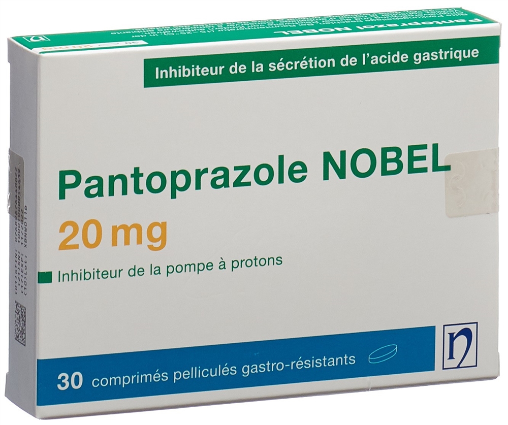 PANTOPRAZOLE NOBEL 20 mg, image 2 sur 2