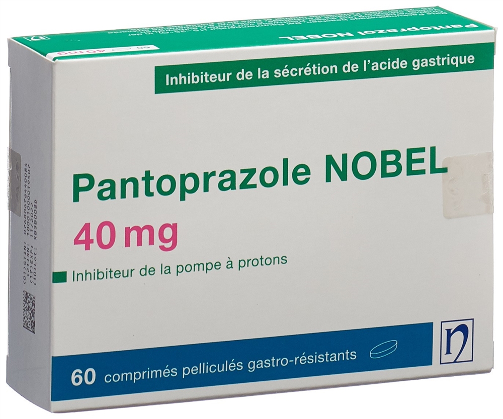 PANTOPRAZOLE NOBEL 40 mg, image 2 sur 2