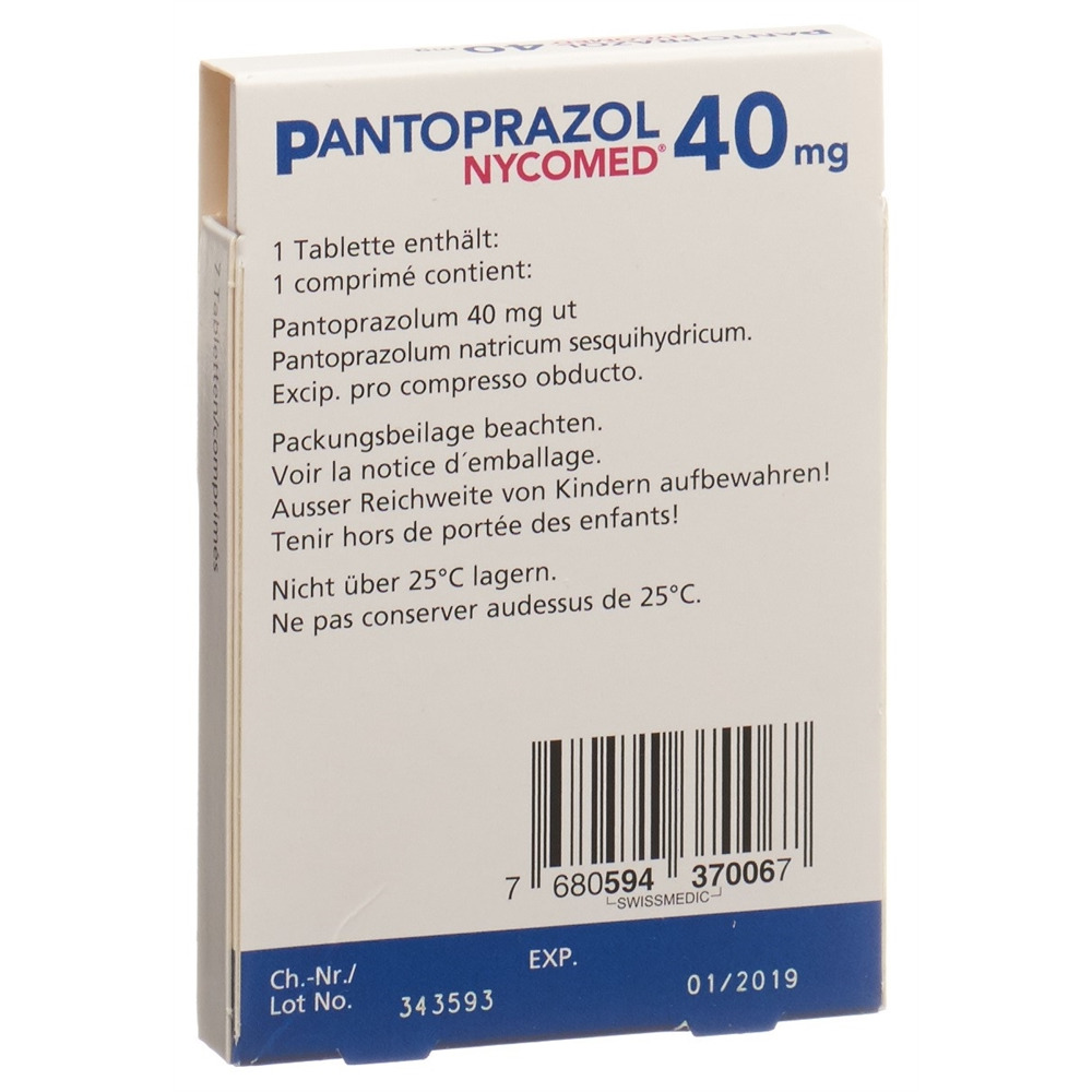 PANTOPRAZOLE Nycomed 40 mg, image 2 sur 2